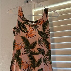 Tropical Floral Sleeveless Dress